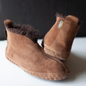 L.L.Bean Men’s slippers size 12 real sheepskin